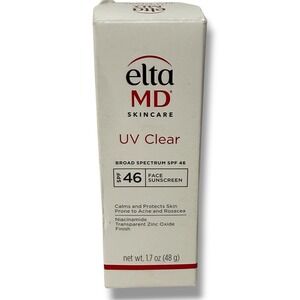 EltaMD Sunscreen UV Clear SPF 46 Niacinamide Zinc Oxide Acne Skin 1.7 oz New